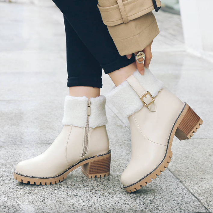 Snow Boots Color Beige Size 9 for Women