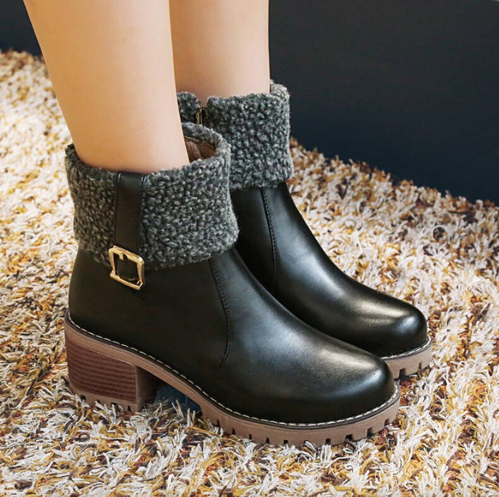 Winter Boots Color Black Size 8 for Women