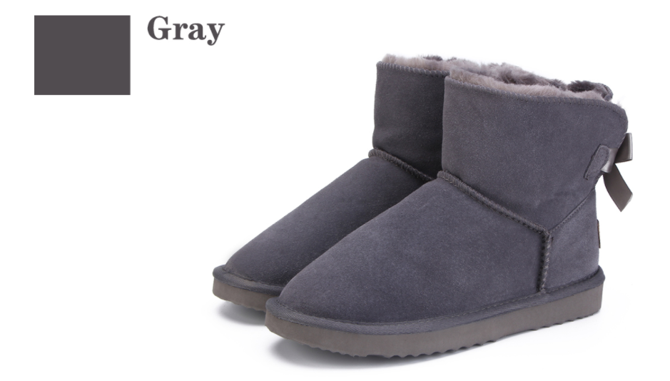 Snow Boots Color Gray Size 9 for Women