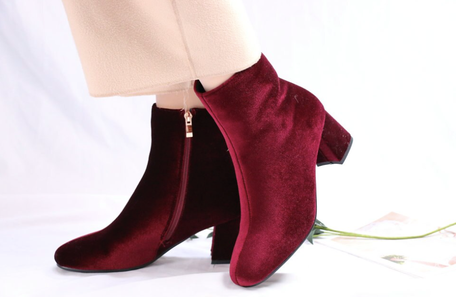 Booties Color Red Size 7 for Women