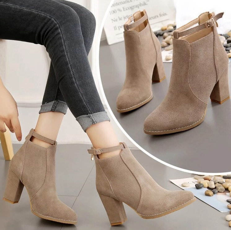 Booties Color Beige Size 7 for Women