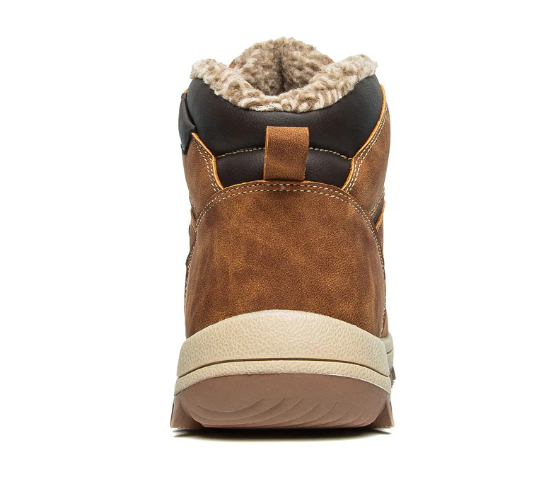 platform winter boots color coffee size 9 for men