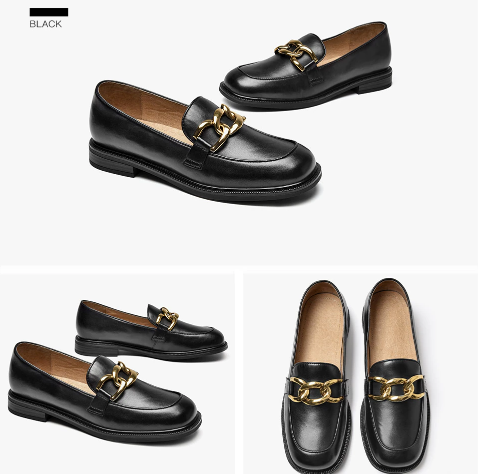 loafer shoes color black size 5.5 for women