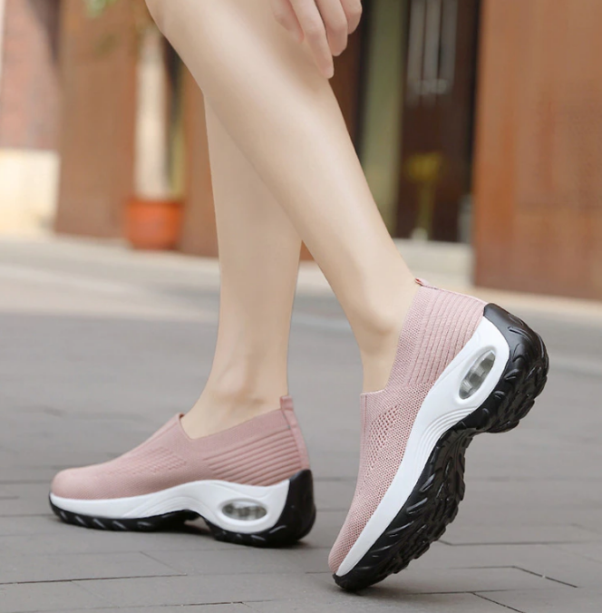 platform sneakers color pink size 8.5 for women