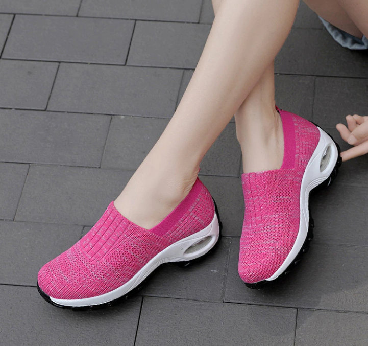 casual sneakers color rose size 5.5 for women