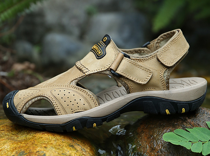 outsole rubber sandals color khaki size 13 for men