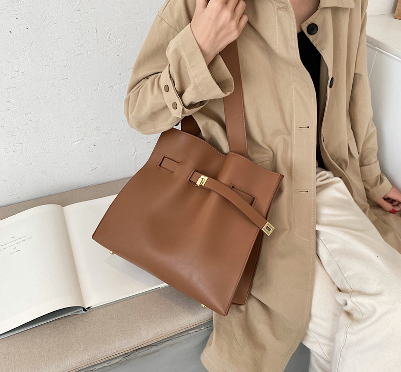 high quality handbag color brown medium for women