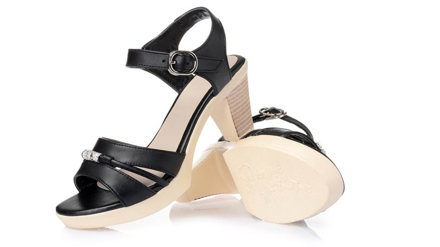 dress sandals color black size 7 for women