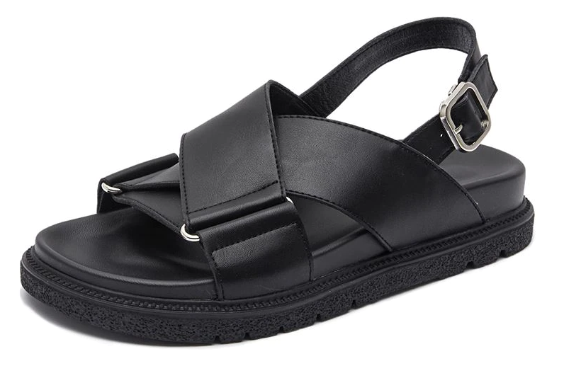 Lucy Women's Platform Buckle Flat Sandal | Ultrasellershoes.com – USS ...