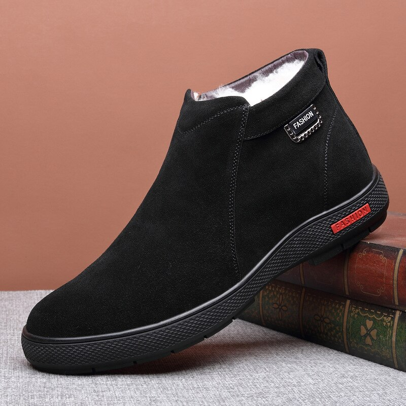 casual boots color black size 7 for men