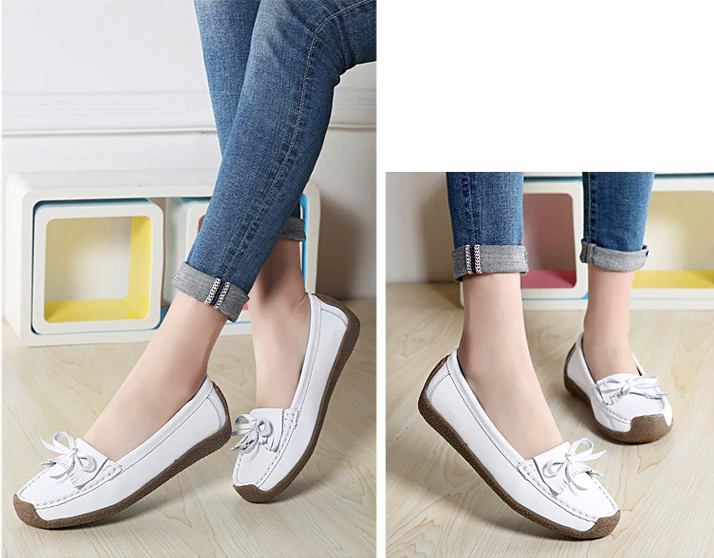 loafer shoes color white size 5.5 for women