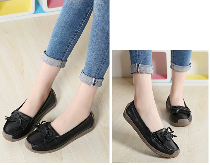 autumn loafer shoes color black size 5.5 for women