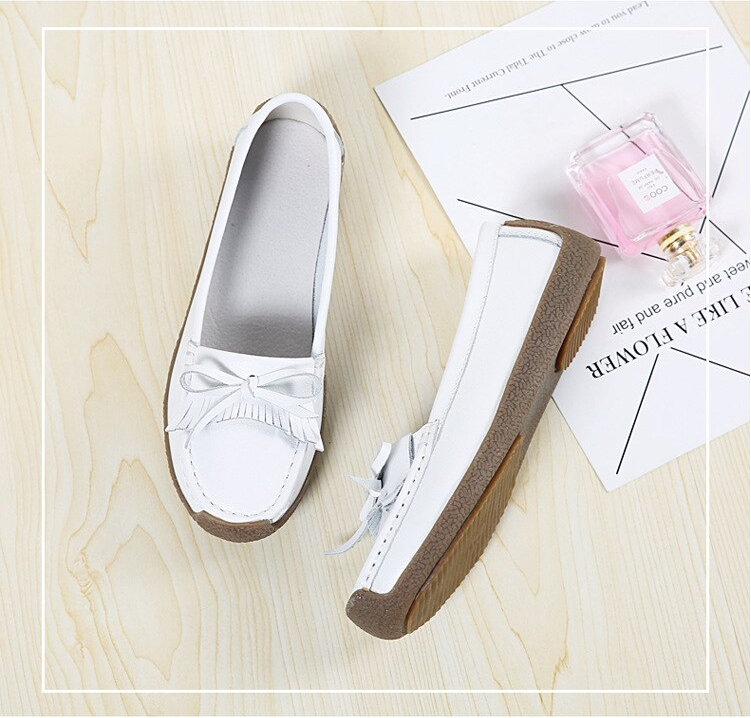 platform loafer shoes color white size 6.5 for women