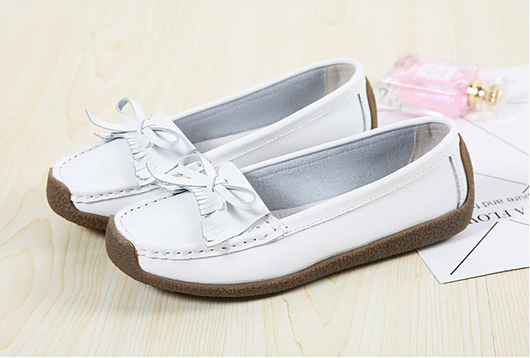 flats shoes color white size 7 for women