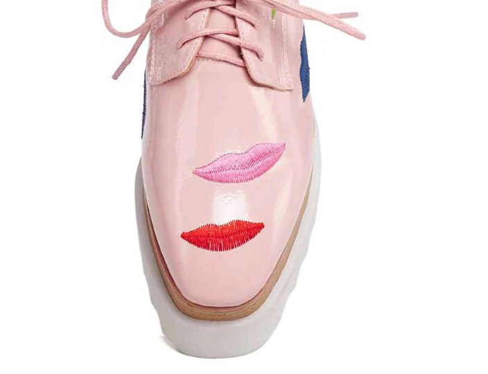 comfortable platform shoes color pink size 6.5 for women