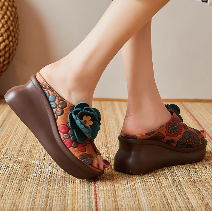 summer clog color brown size 8 for women