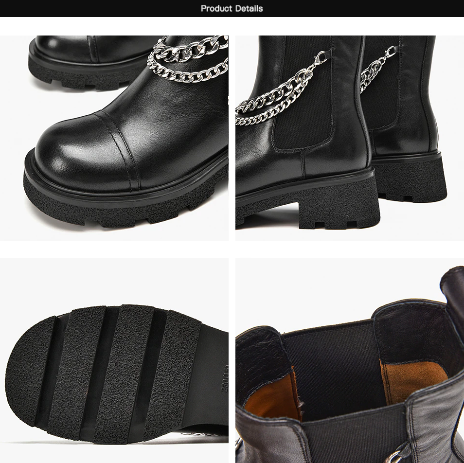 anti slip boots color black size 6.5 for women