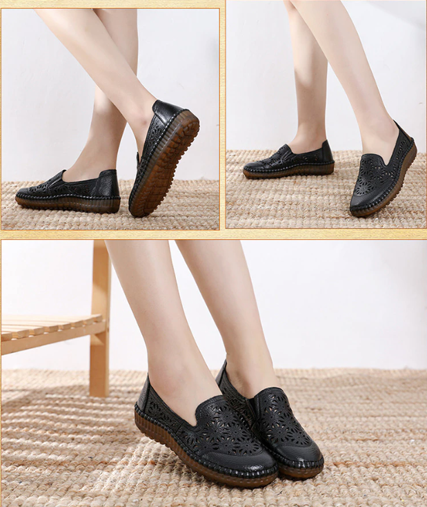 summer loafer shoes color black size 8.5 for women