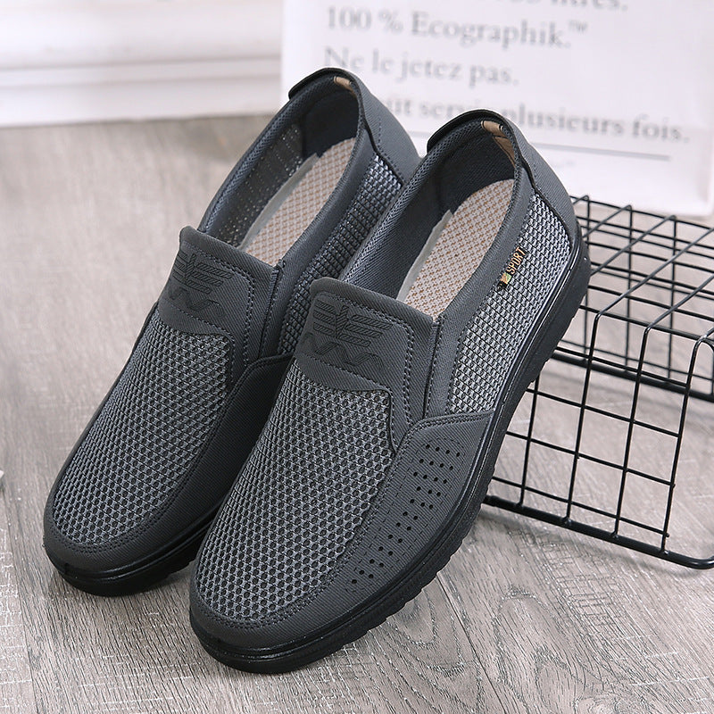 mesh loafers color gray size 6.5 for men