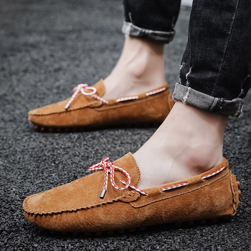 Oswaldo Men's Suede Leather Loafers | Ultrasellershoes.com – USS® Shoes