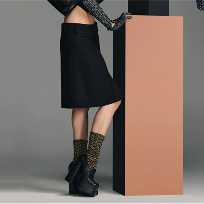 casual platform shoes color black size 7 for women