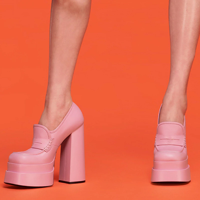 office platform shoes color pink size 7 for women