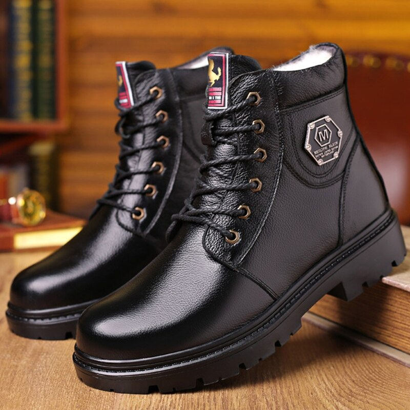 work boots color black size 9 for men