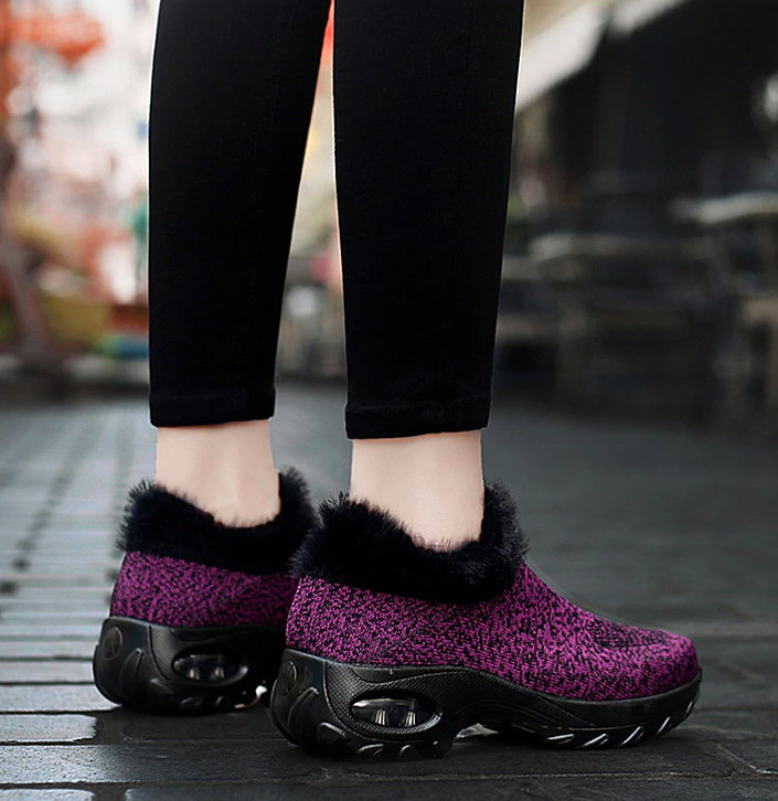 Possible Women's Plush purple Walking Shoe Socks Loafer ultra seller shoes