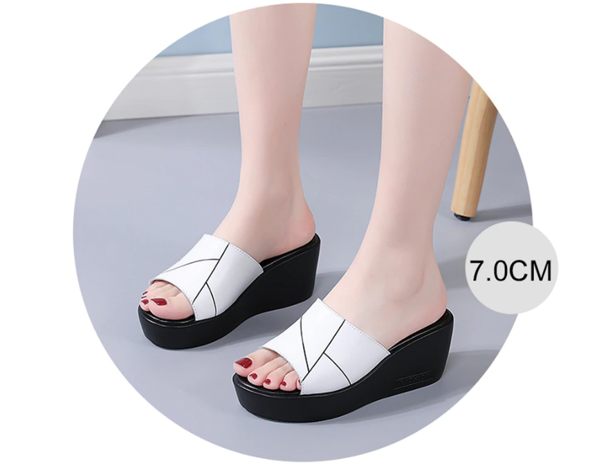 Wedges Sandal Color White Size 6 for Women