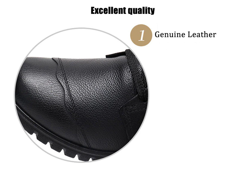 Leather Loafer Shoes Color Black Size 5 for Women