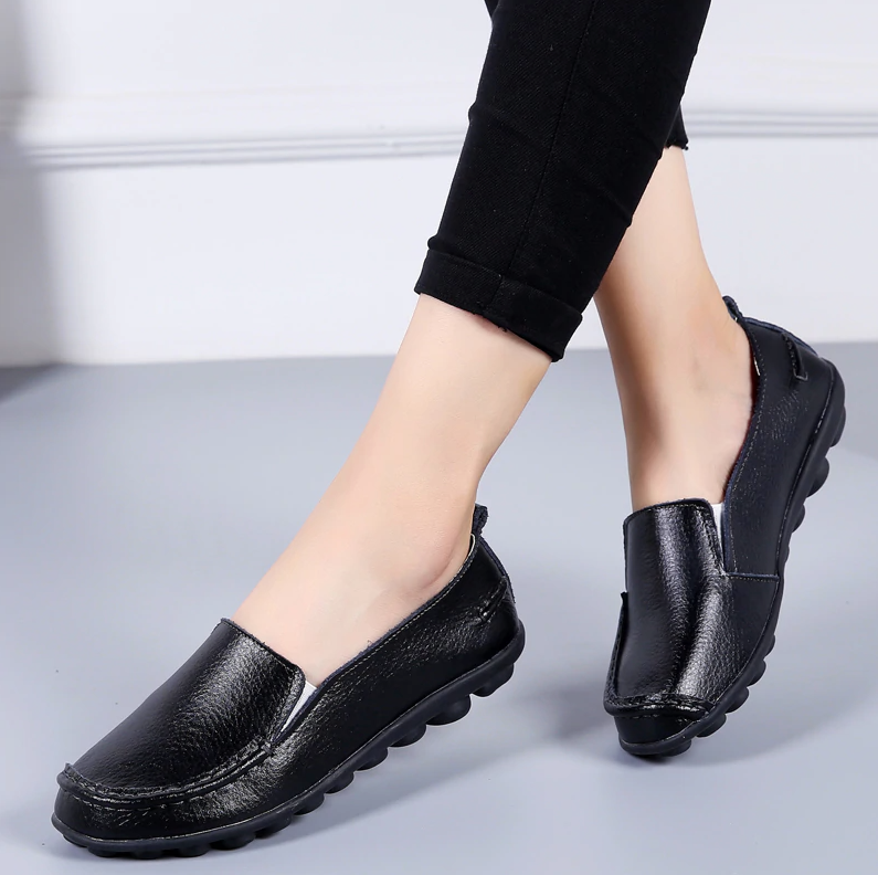 Debbie Women's Leather Loafers Shoes Slip On | Ultrasellershoes.com ...