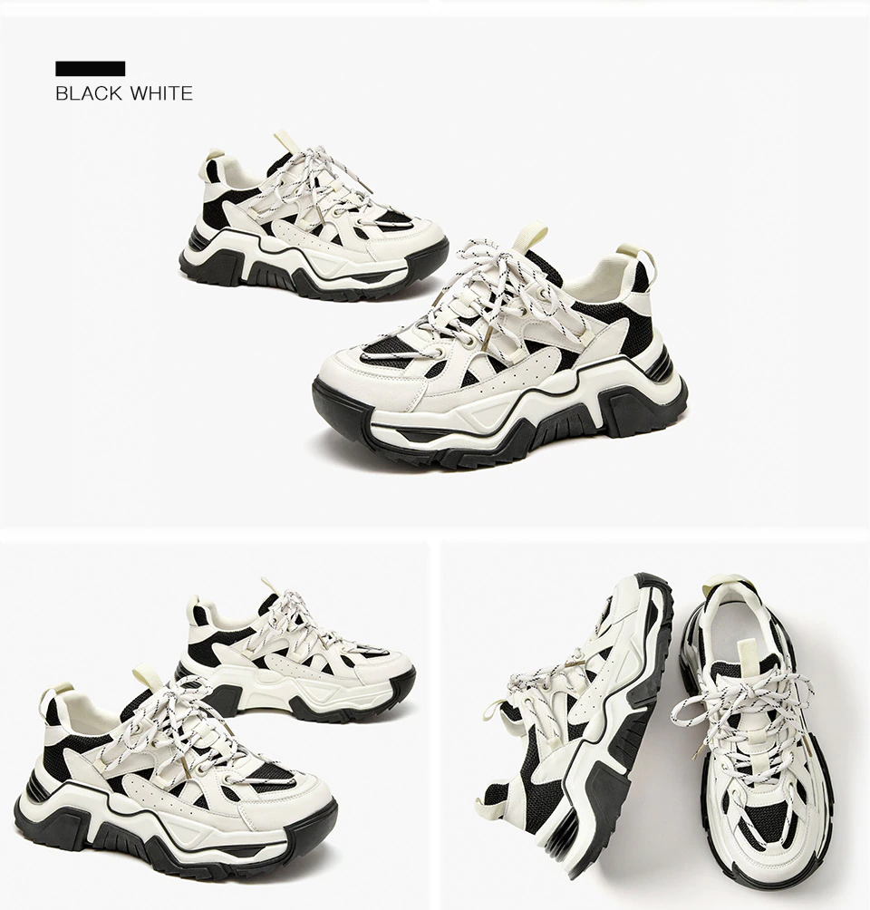 Sinay Women's Leather Sneaker Platform Sole Shoes | Ultrasellershoes ...