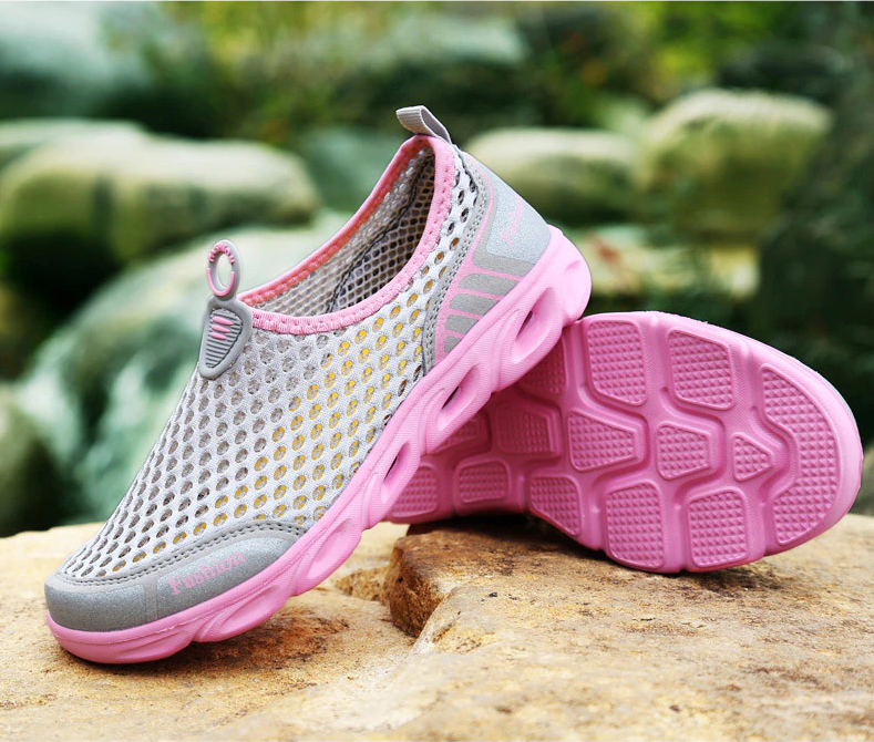 Breathable Flat Color Pink 8 for Women