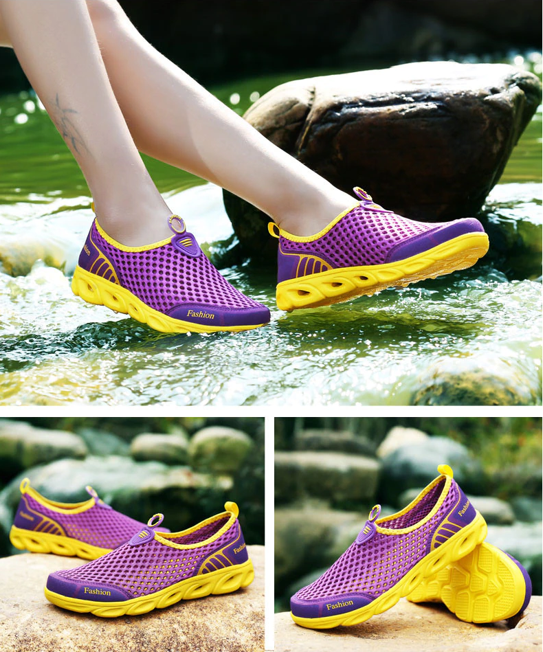 Breathable Flat Color Purple 9 for Women