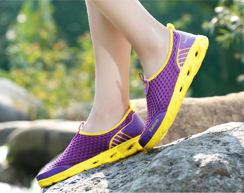 Breathable Flat Color Purple 10 for Women