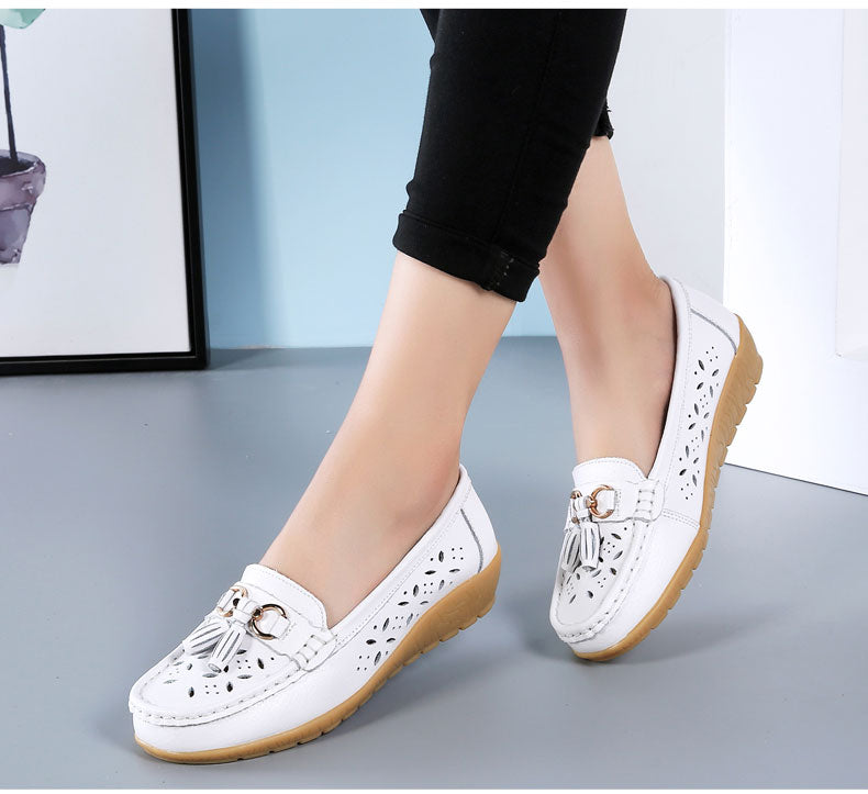 soft loafer color white size 9 for women