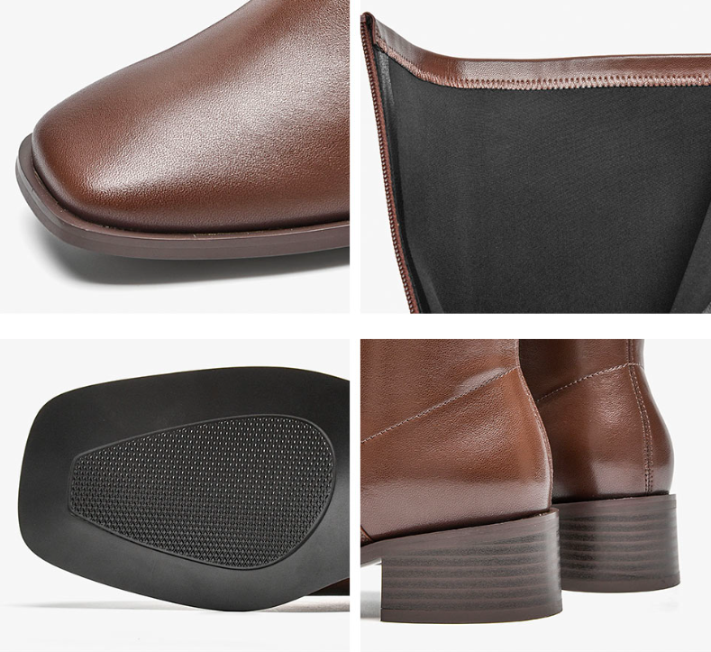 anti slip boots color black size 7.5 for women