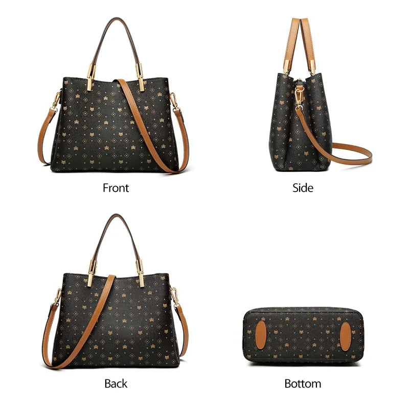 Casual Handbag Color Brown Medium for Women
