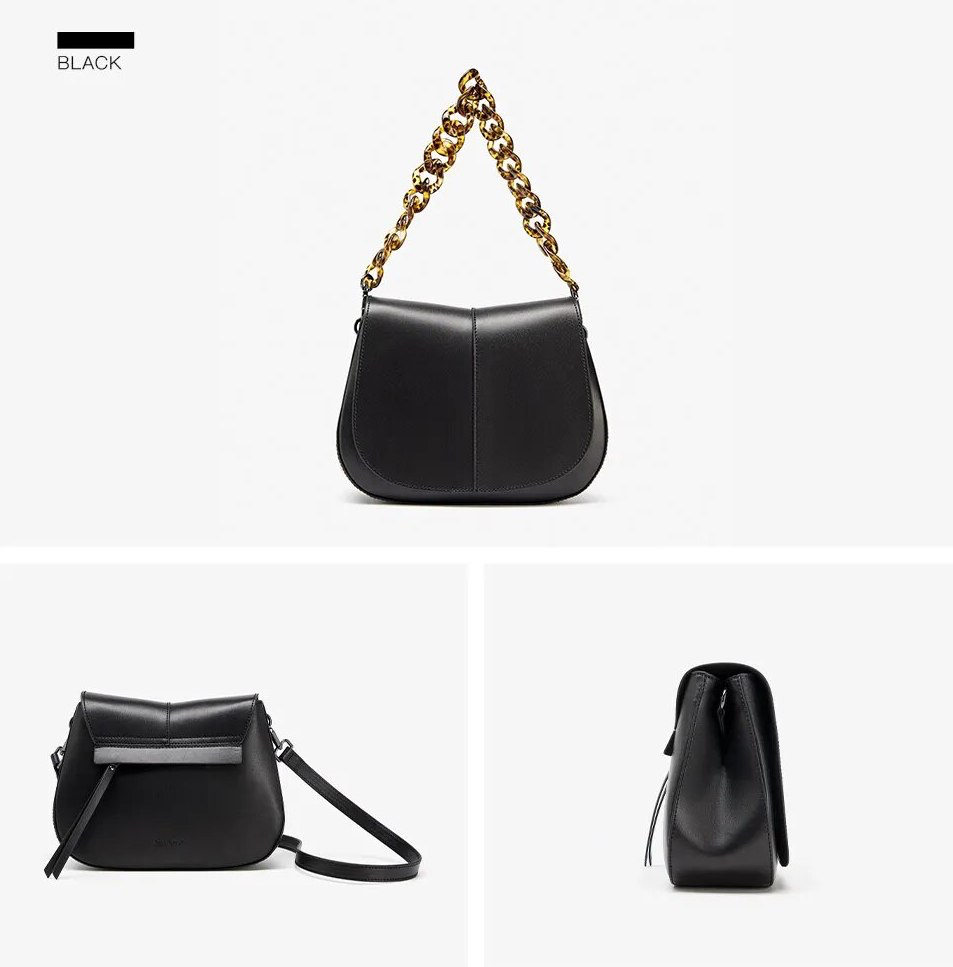 Shoulder Handbag Color Black Medium for Women