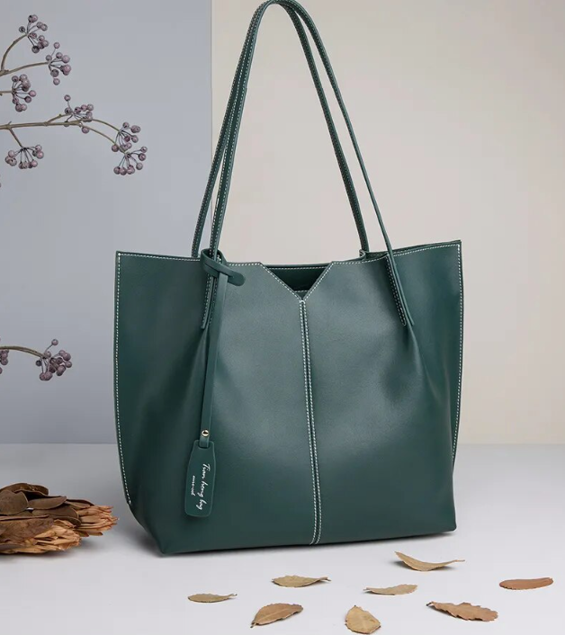 Shoulder Handbag Color Green for Women