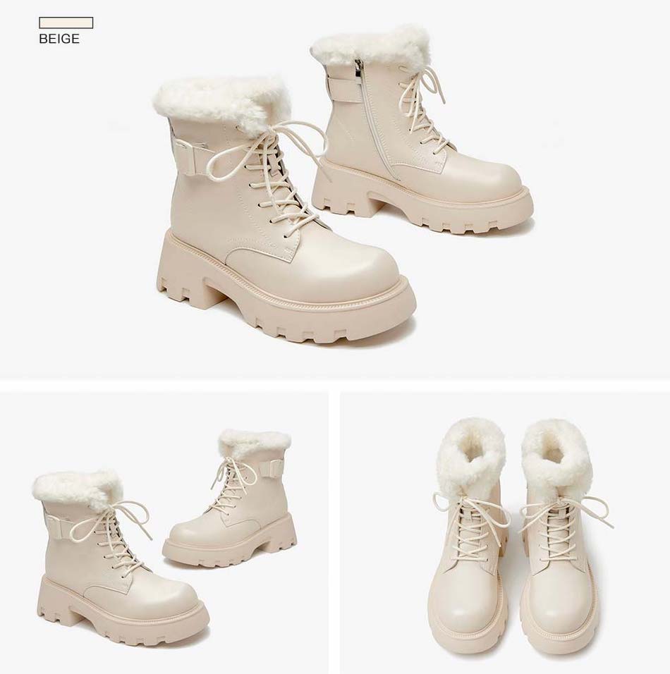 Snow Boots Color Beige Size 5 for Women