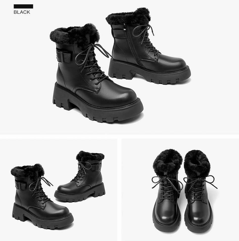 Motorcycle Winter Boots Color Black Size 6 for Women