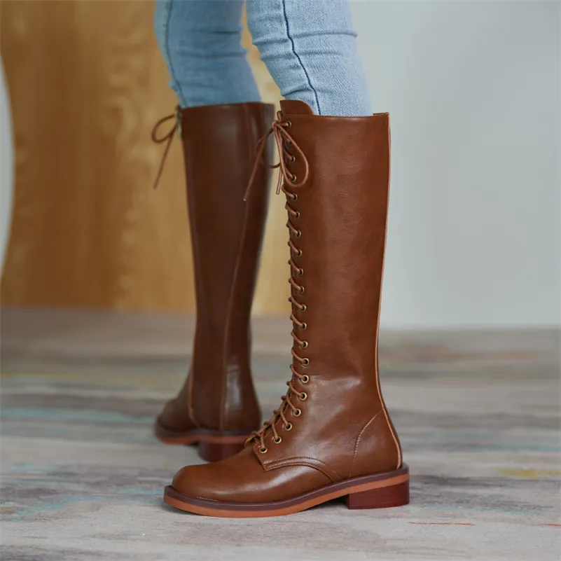 Knee High Boots Color Brown Size 8.5 for Women