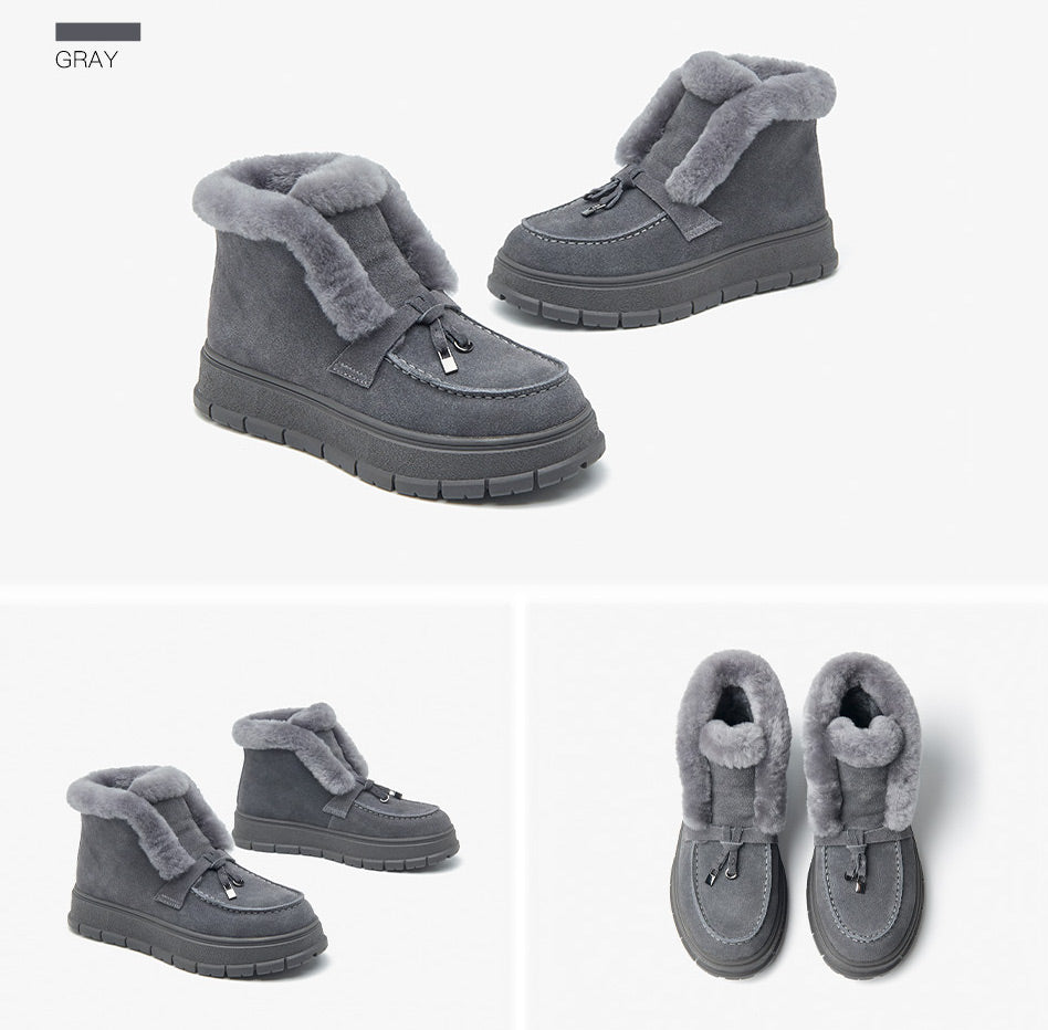 Snow Boots Color Gray Size 6.5 for Women