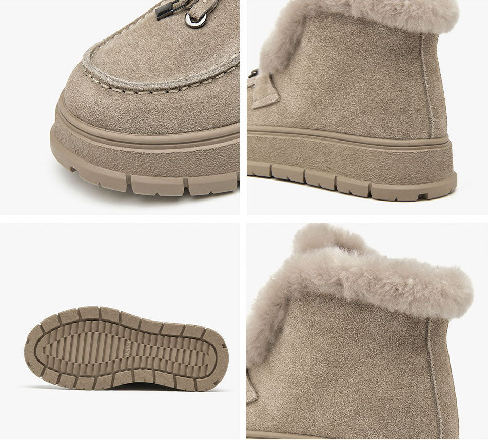 Winter Boots Color Apricot Size 8 for Women
