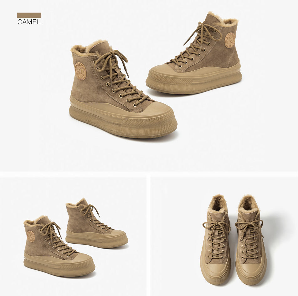 Winter Sneaker Color Camel Size 6 for Women