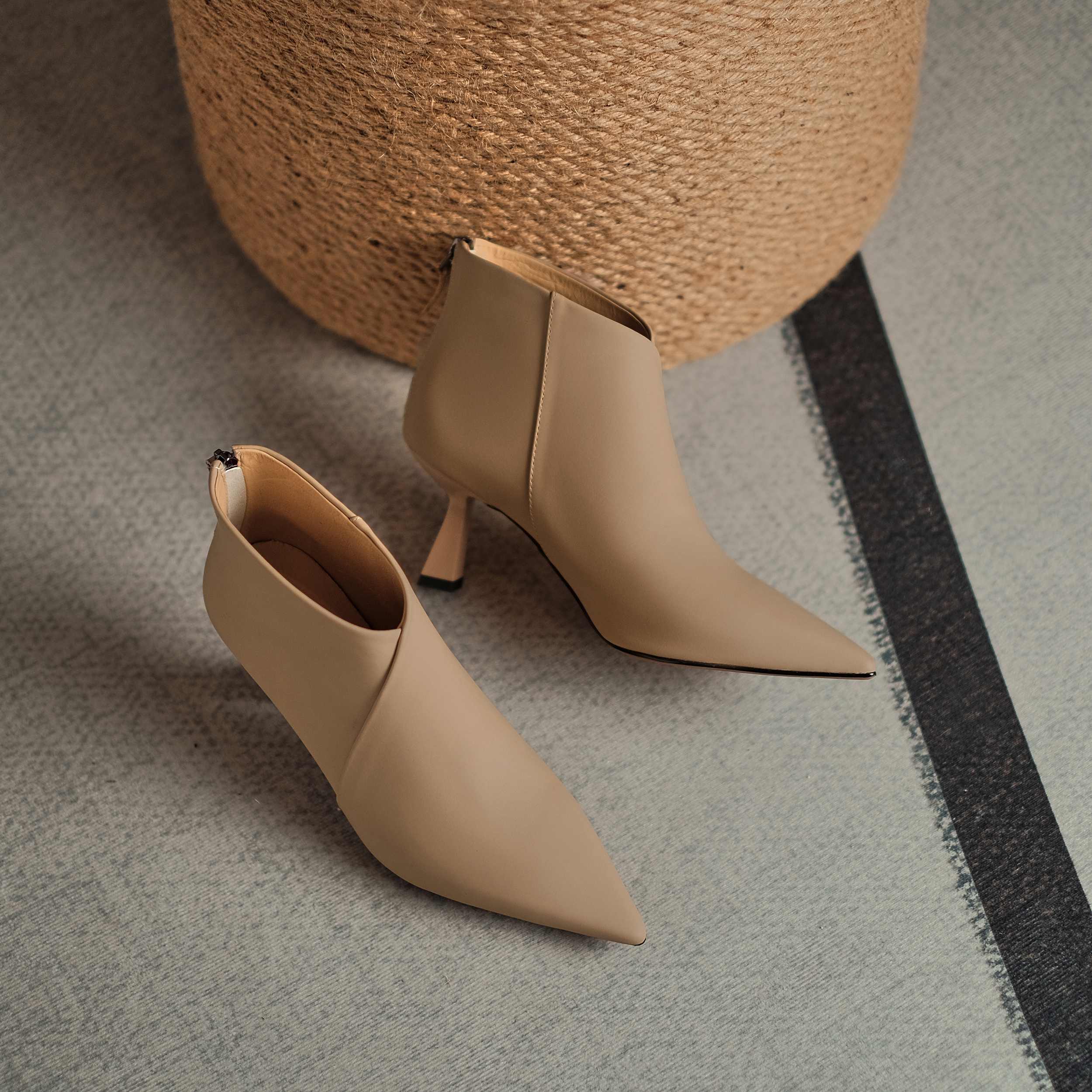 Dress Booties Color Apricot Size 5.5 for Women