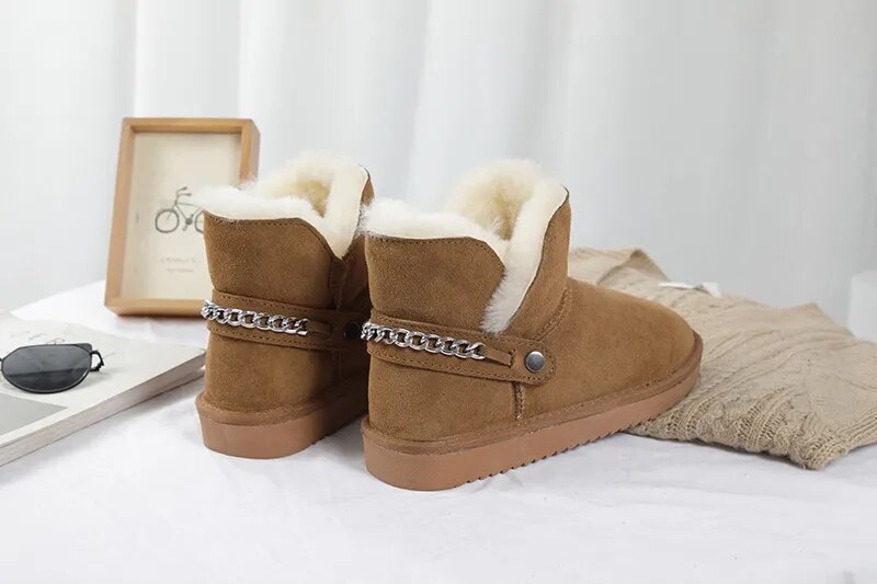 Snow Booties Color Brown Size 8.5 for Women