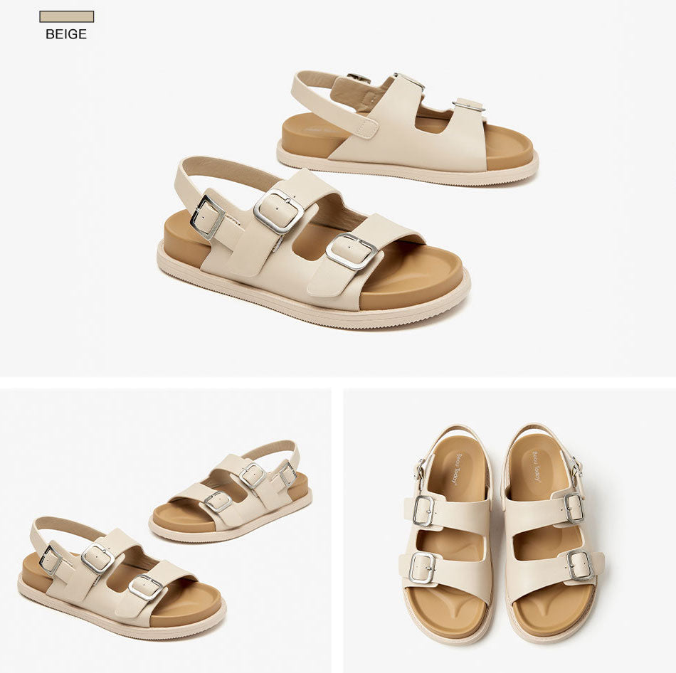 Flat Sandal Color Beige Size 7 for Women