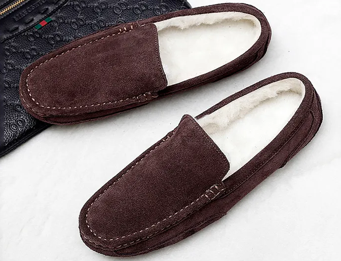 Leather Moccasin Color Wine Size 11 for Men